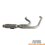 Exhaust System Kit for Harley Dyna Fat Bob Low Rider 06-17