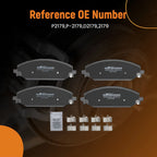 Front Brake Pads Kit for Jeep Wagoneer/Wagoneer L (2022–2024) w/Hardwares