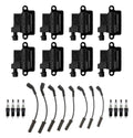 Set of 8 Ignition Wires & 8 Spark Plugs for Cadillac Chevy GMC V8