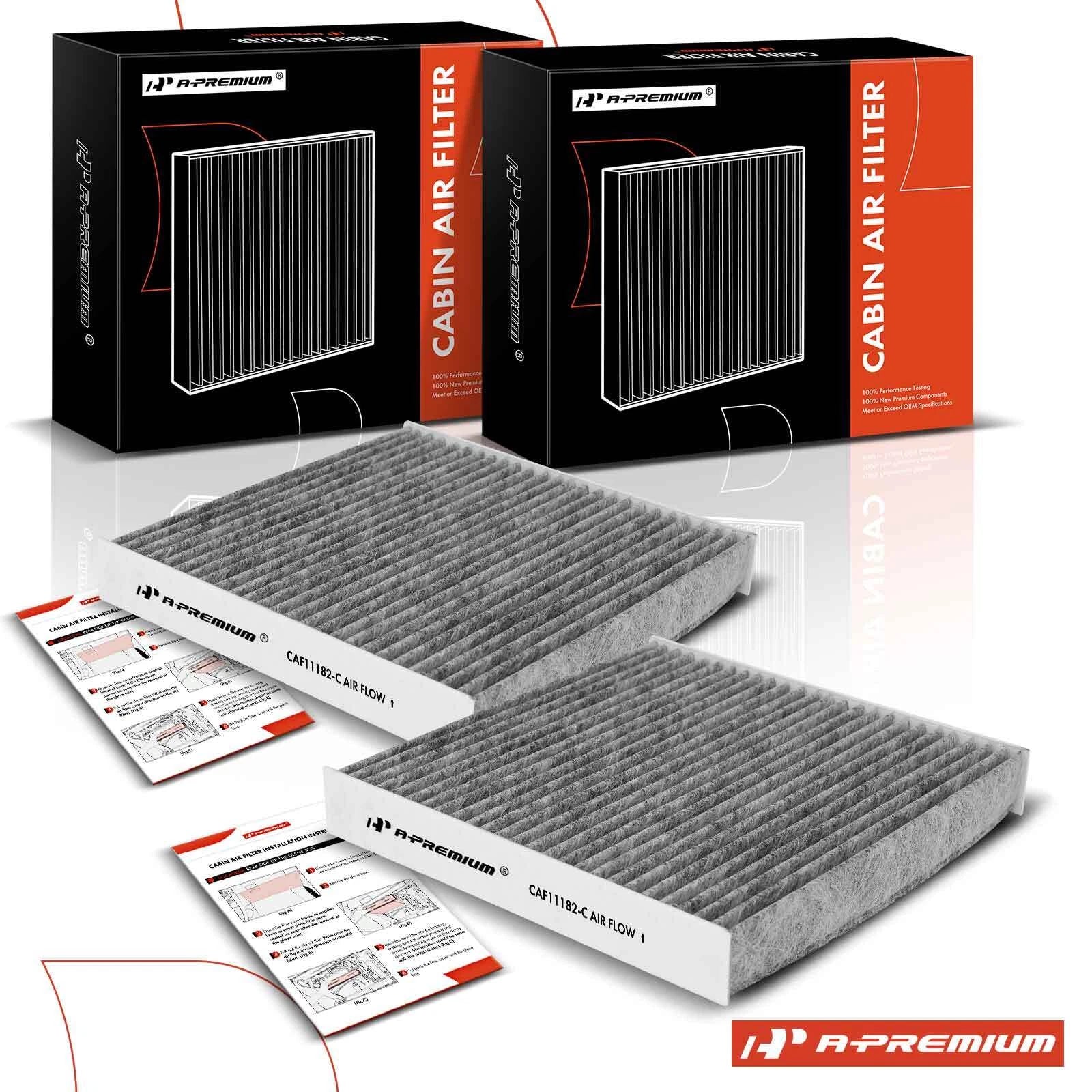 2X Activated Carbon Cabin Air Filter for Honda CR-V (2017–2022)