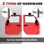 2X Wall Mount Door Storage Hangers for Jeep Wrangler (1956–2024)