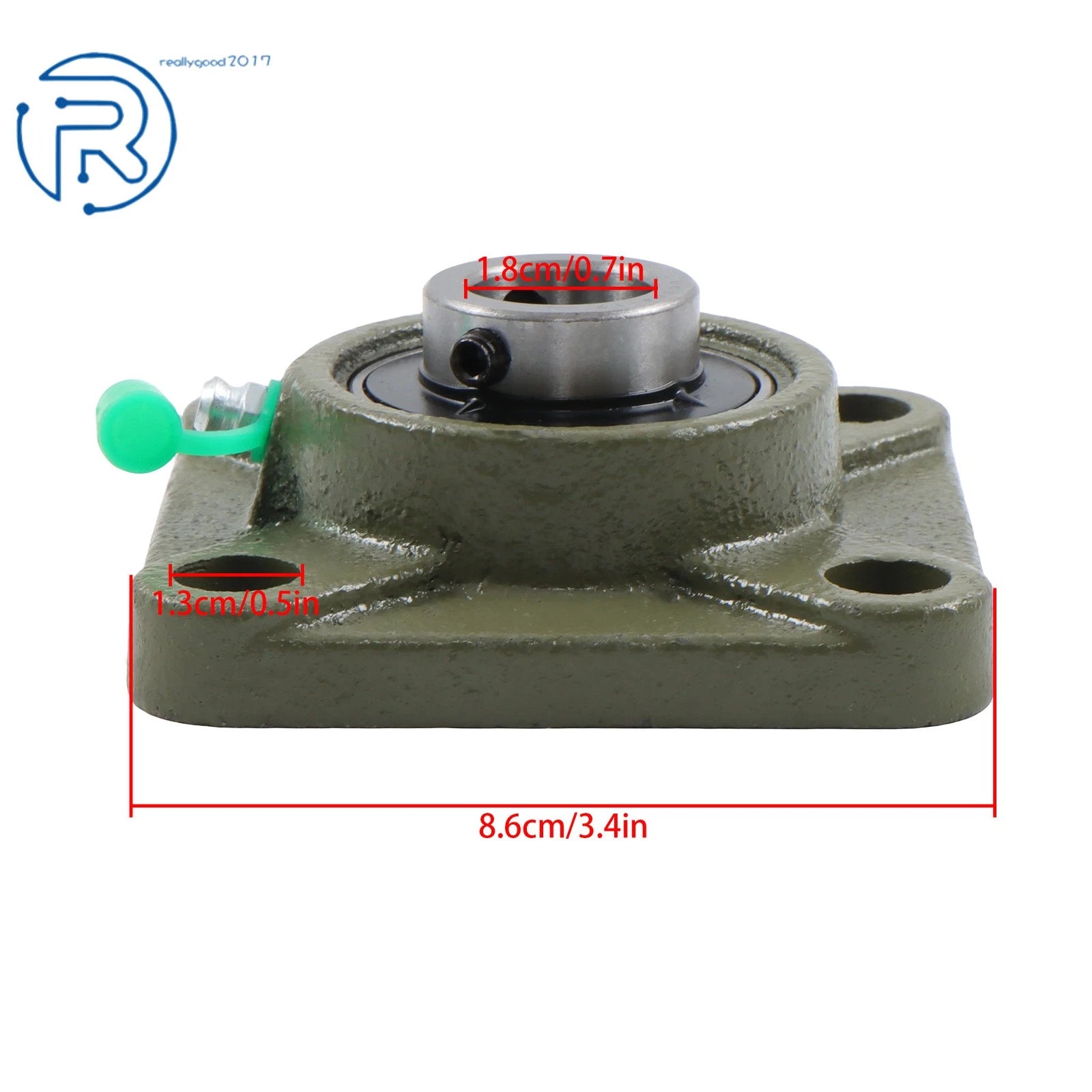 2X Pillow Block Bearing UCF204-12 for UCF204 (3/4" Bore, 4 Bolt)