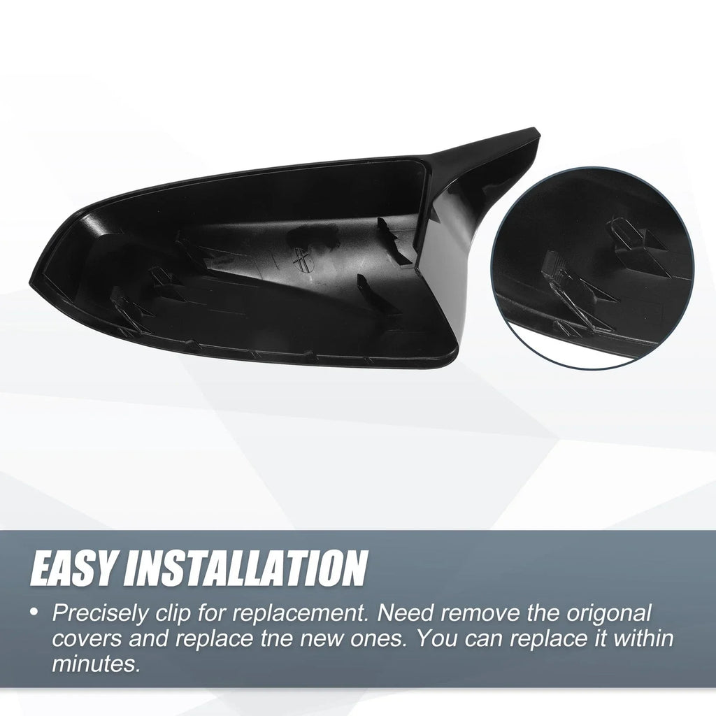 Rearview Mirror Cover Gloss Black for BMW X5 X6 (2008-2013)
