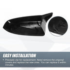 Rearview Mirror Cover Gloss Black for BMW X5 X6 (2008-2013)