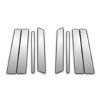 Chrome Pillar Post Covers 8 Pc Replacement for Ford Edge MKX (2007–2015)