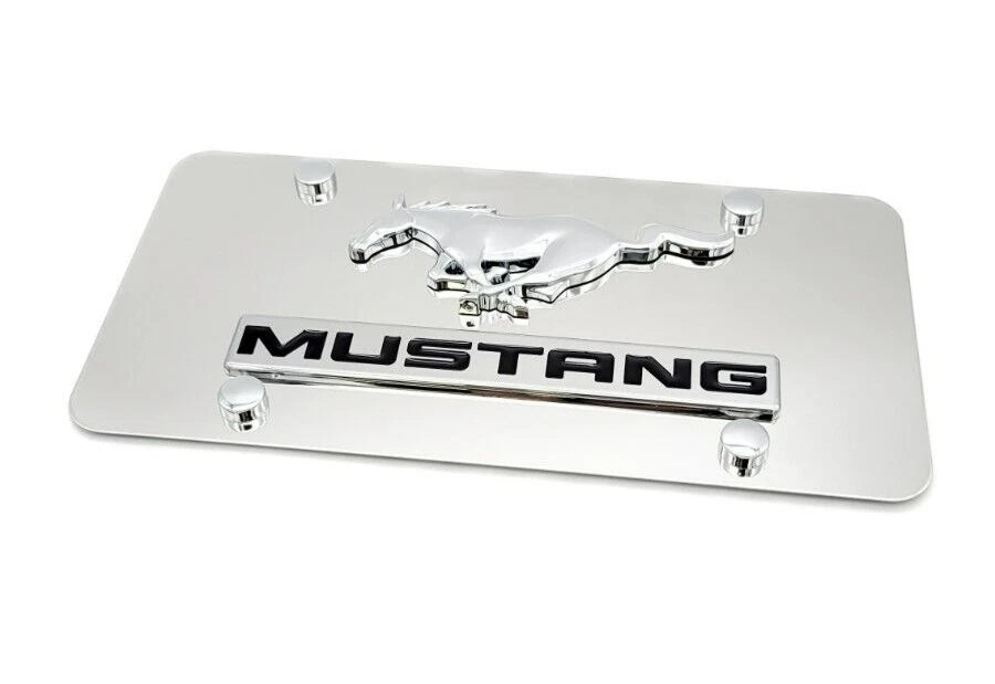 License Plate Frame Premium Running Pony for Ford Mustang (2015–2024)