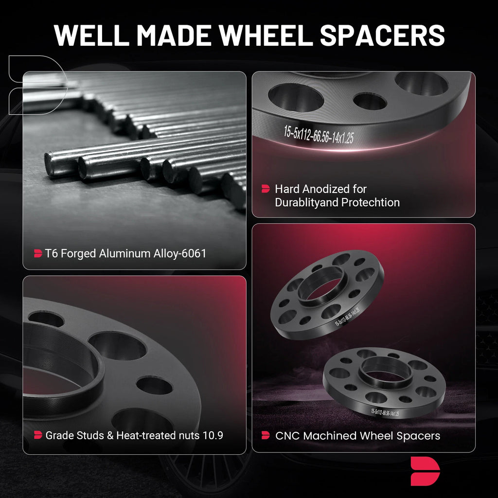 Set of 2 Wheel Spacers for BMW Series G20 (2019–2023) 15mm 5x4.4"