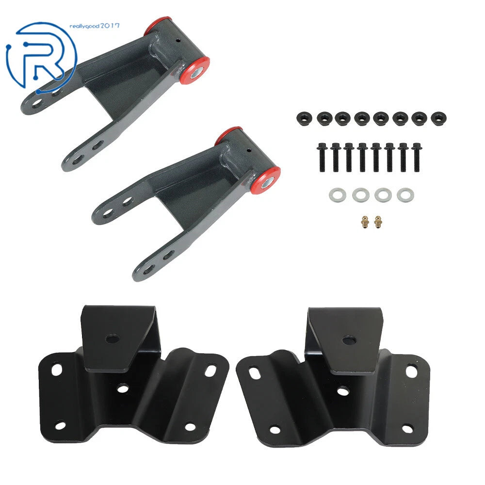 4" Drop Kit Leveling Lowering Shackles for Ford F150 F100 (1973–1996)