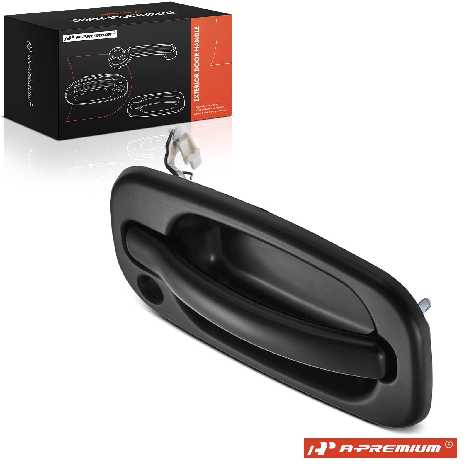 Front Right Exterior Door Handle with Keyhole for Chevy Silverado 1500 (2007–2018)