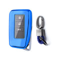 Blue Full Seal Remote Key Shell with Keychain for Lexus NX RX GS IS RC (2010–2017)