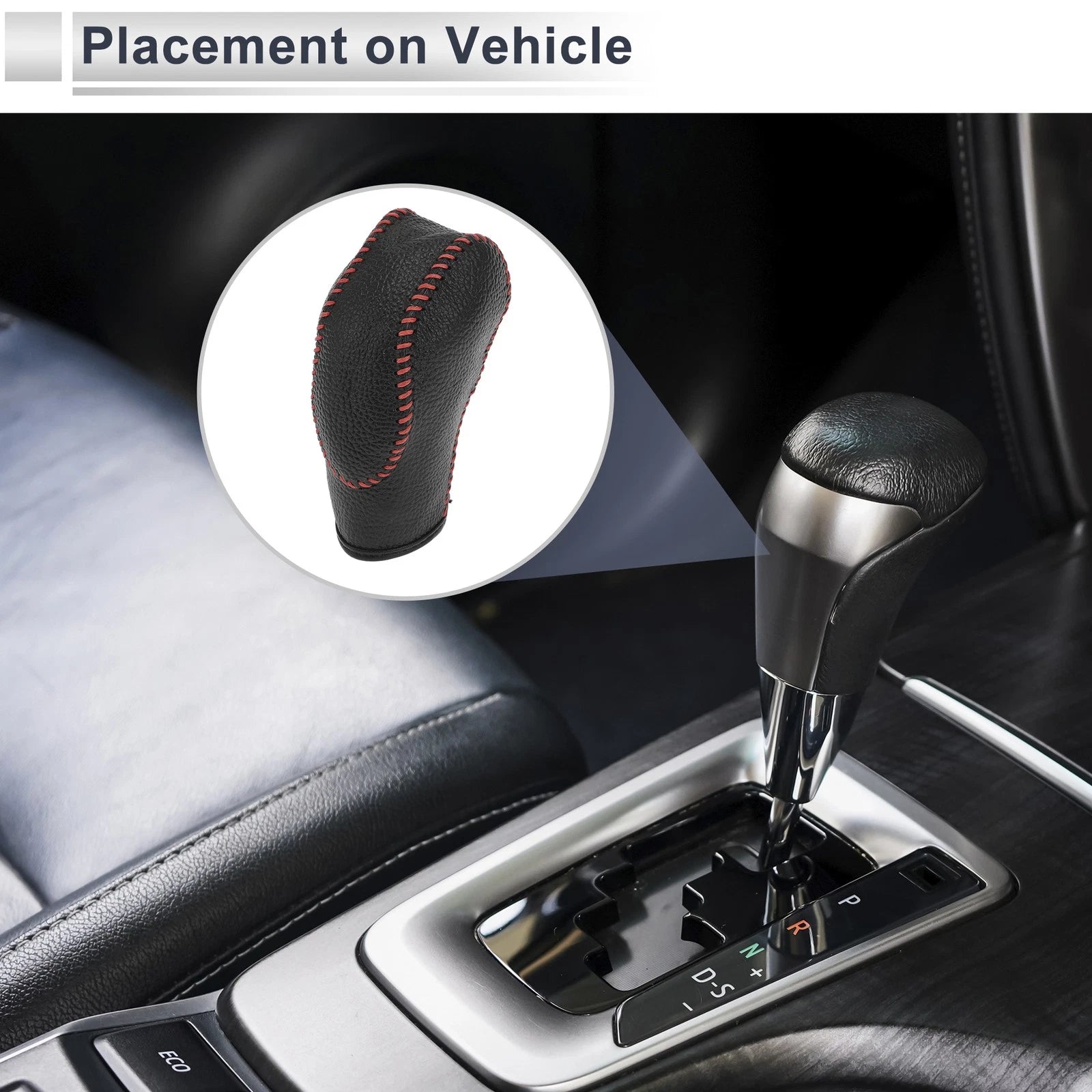 1 Pc Pebbled Gear Shift Knob Cover for Universal Cars (2010–2023)