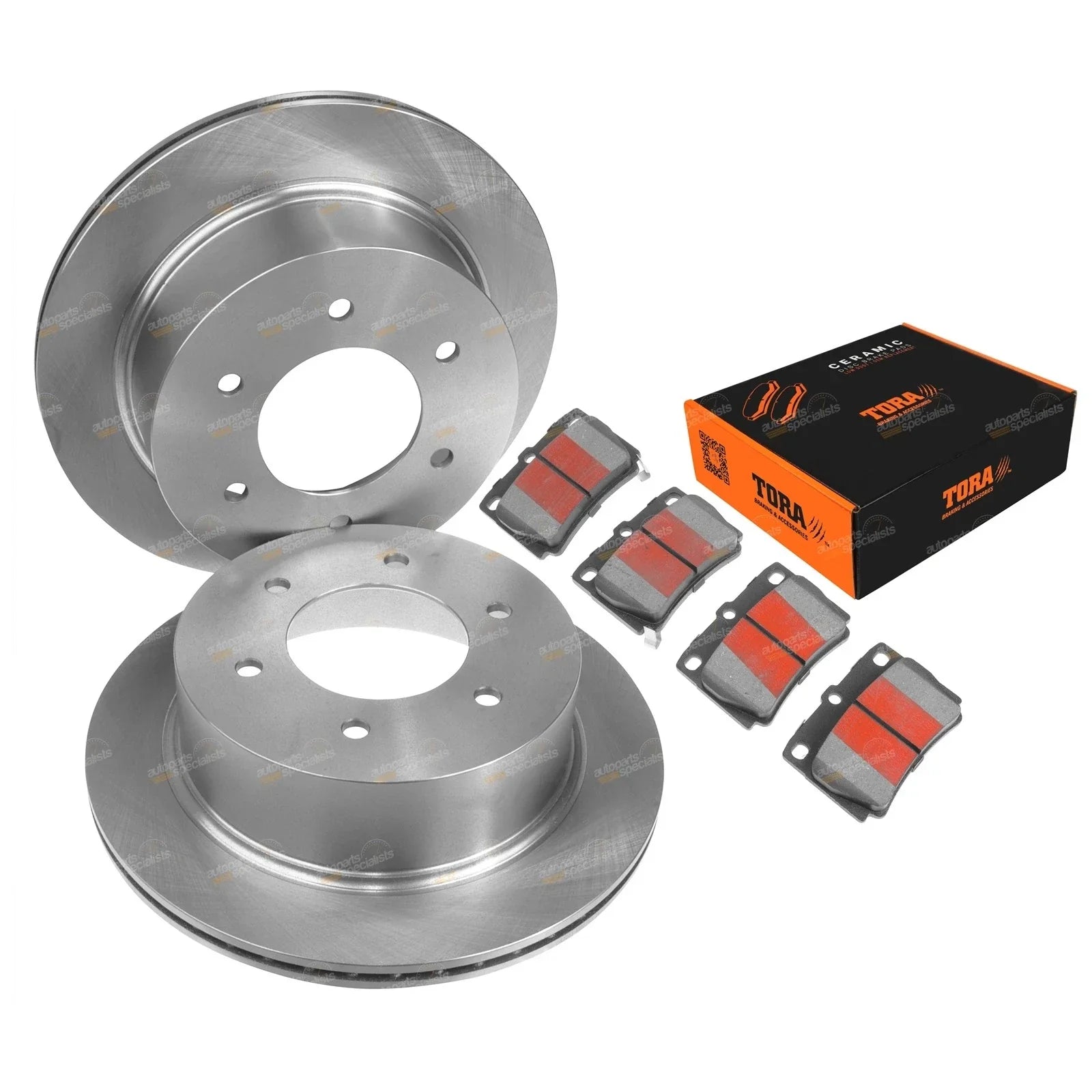 Rear Disc Brake Rotors + Pads Mitsubishi Challenger PB PC Wagon (2009-2015)