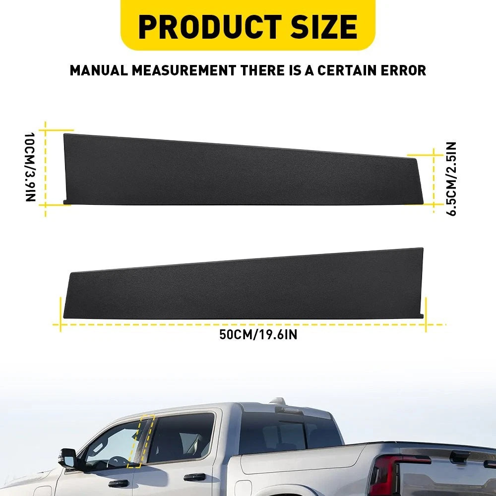 Left Front Door B Pillar Applique Trim Molding for Ram 1500 DT (2019–2024)