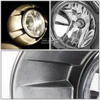 Chrome Housing Fog Light Lamp with Bulbs for Chevy Camaro (2010–2013)