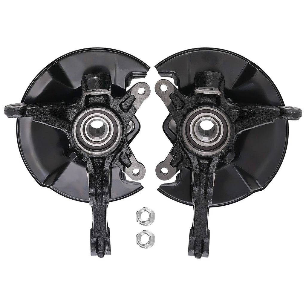 Pair Front Steering Knuckle & Wheel Hub Bearing for Honda Civic DX (1996–2000)