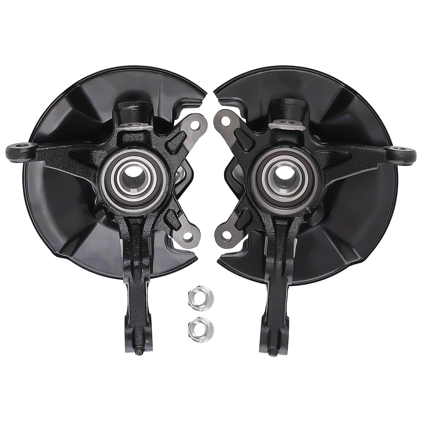Pair Front Steering Knuckle & Wheel Hub Bearing for Honda Civic DX (1996–2000)