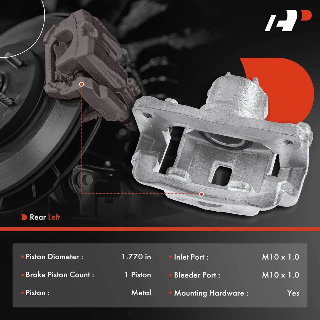 Rear Driver Side Brake Caliper with Bracket for Kia Sorento (2003-2006)