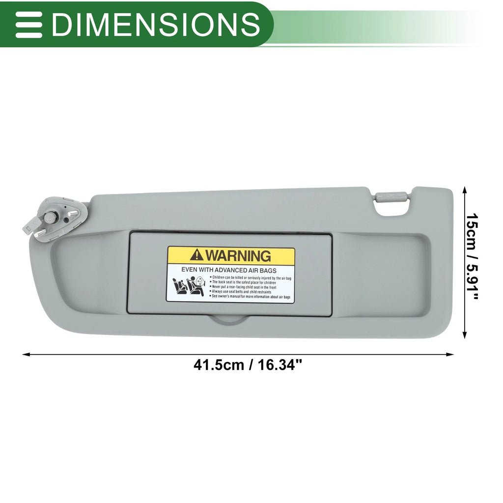 Left Driver Side Sun Visor No. 83280-SNA-A01ZC for Honda Civic (2006–2008)