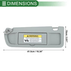Left Driver Side Sun Visor No. 83280-SNA-A01ZC for Honda Civic (2006–2008)