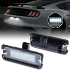White Bright License Plate Light Housing for Ford Mustang (2015-2021)