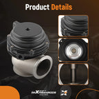 50mm Blow Off Valve + 44mm V-Band Wastegate for Universal Applications