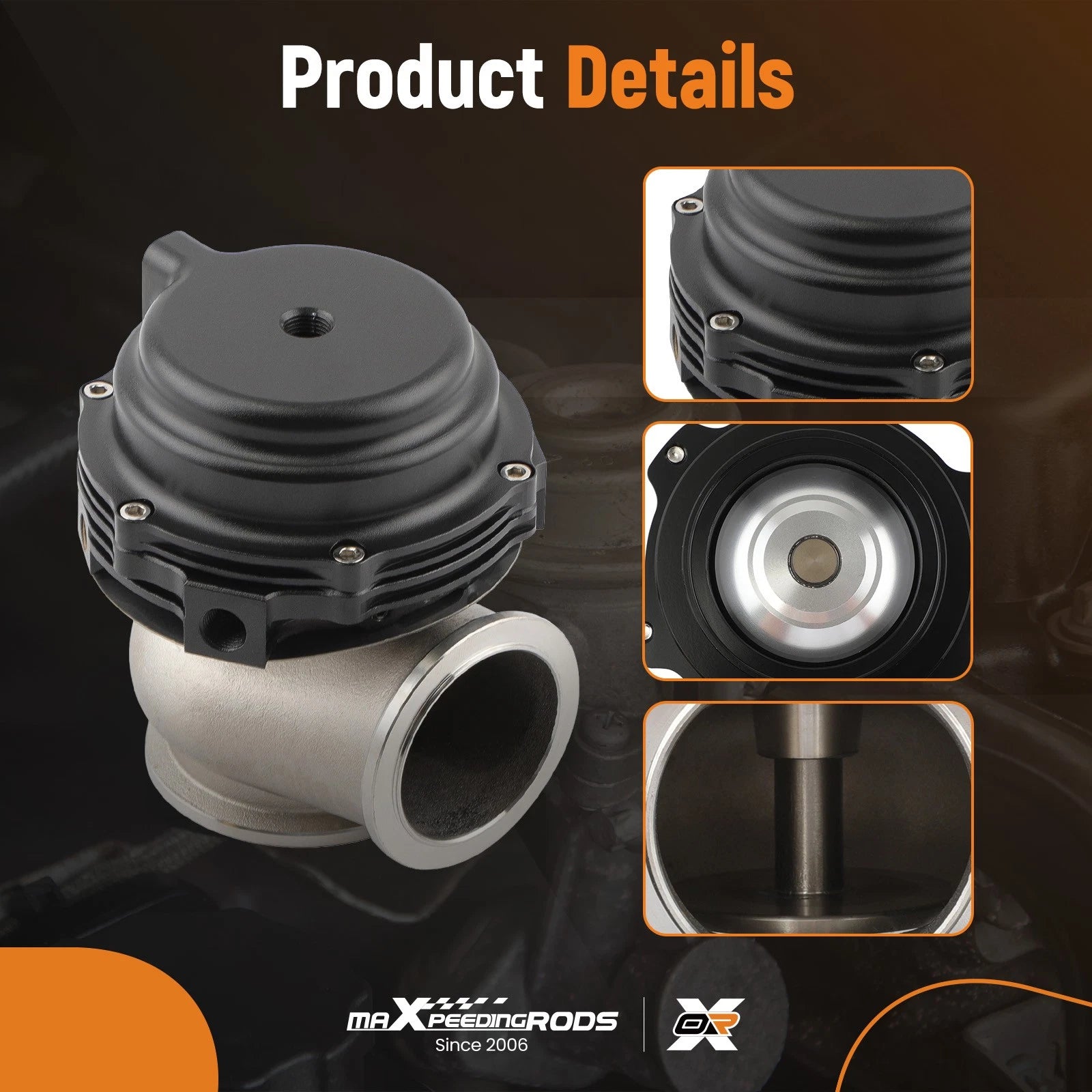 50mm Blow Off Valve + 44mm V-Band Wastegate for Universal Applications