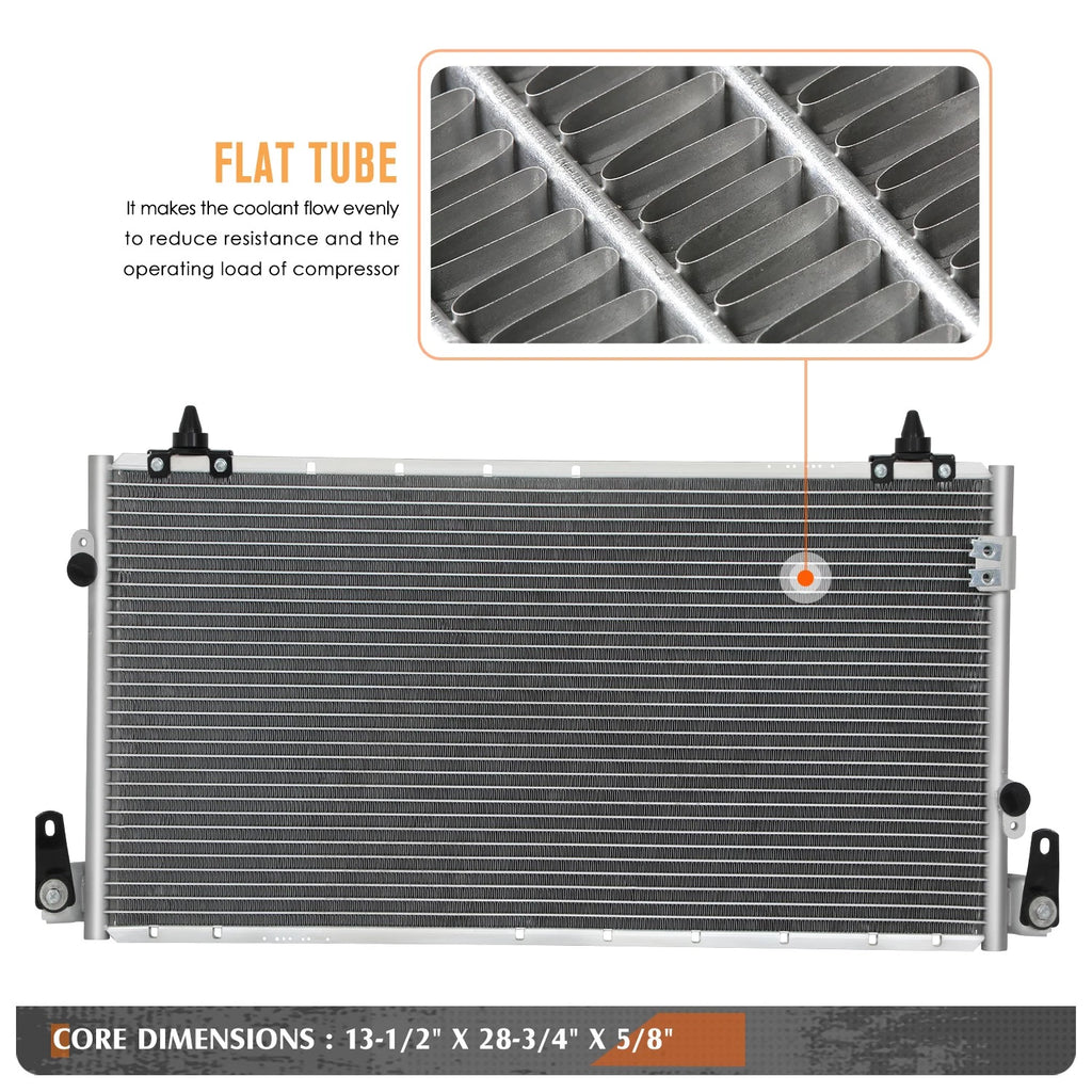 A/C Condenser for Toyota Tundra (2000–2006) OE Style Aluminum Core