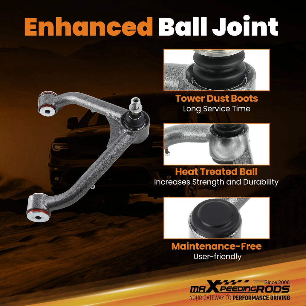 2X Front Upper Control Arms for 1999-2006 Silverado Sierra 1500 4X4