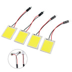 Set of 4 White Light Dome Lamp Bulbs 24SMD COB LED for Universal Vehicles (DC 12V)