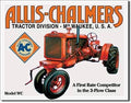 Vintage Replica Tin Metal Sign for A-C Allis Chalmers Tractor (1133)