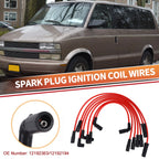 7 Pcs Spark Plug Wire Ignition Coil Cable No. 12192363 for Chevrolet Astro (1996–2005)