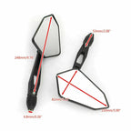 Pair Rearview Mirrors for Yamaha Aprilia Honda Suzuki Kawasaki (Universal)