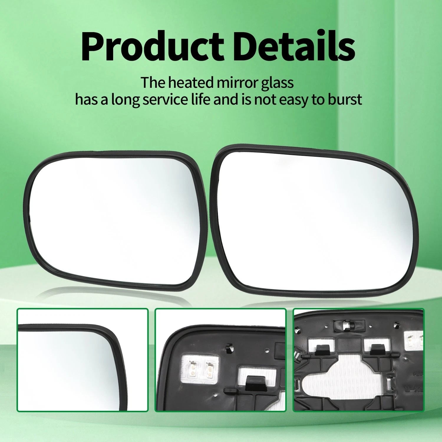 Pair Heated Mirror Glass for Lexus RX 300 330 350 400H (2004–2009)