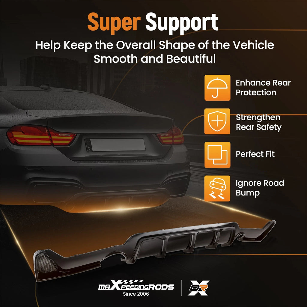 Bumper Kit for BMW 4 Series F32 F33 F36 M-Sport (2014–2020) Rear Diffuser Lip