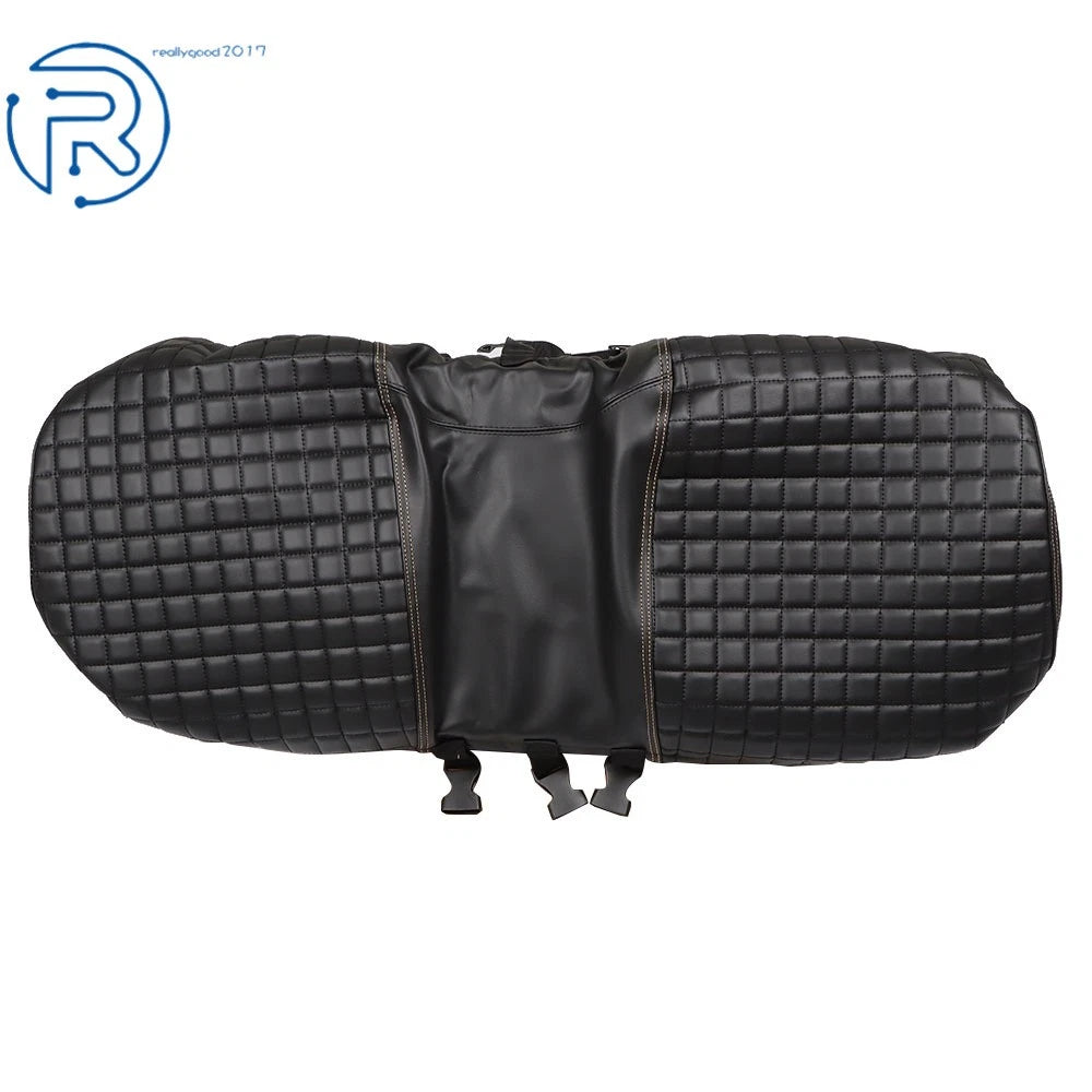 Vinyl Black Front & Rear Seat Covers for EZGO Medalist TXT (1994-2013)