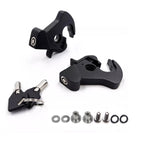 Flat Black Sissy Bar Luggage Rack Detachable Locking Latch Nut Kit for H-D Touring