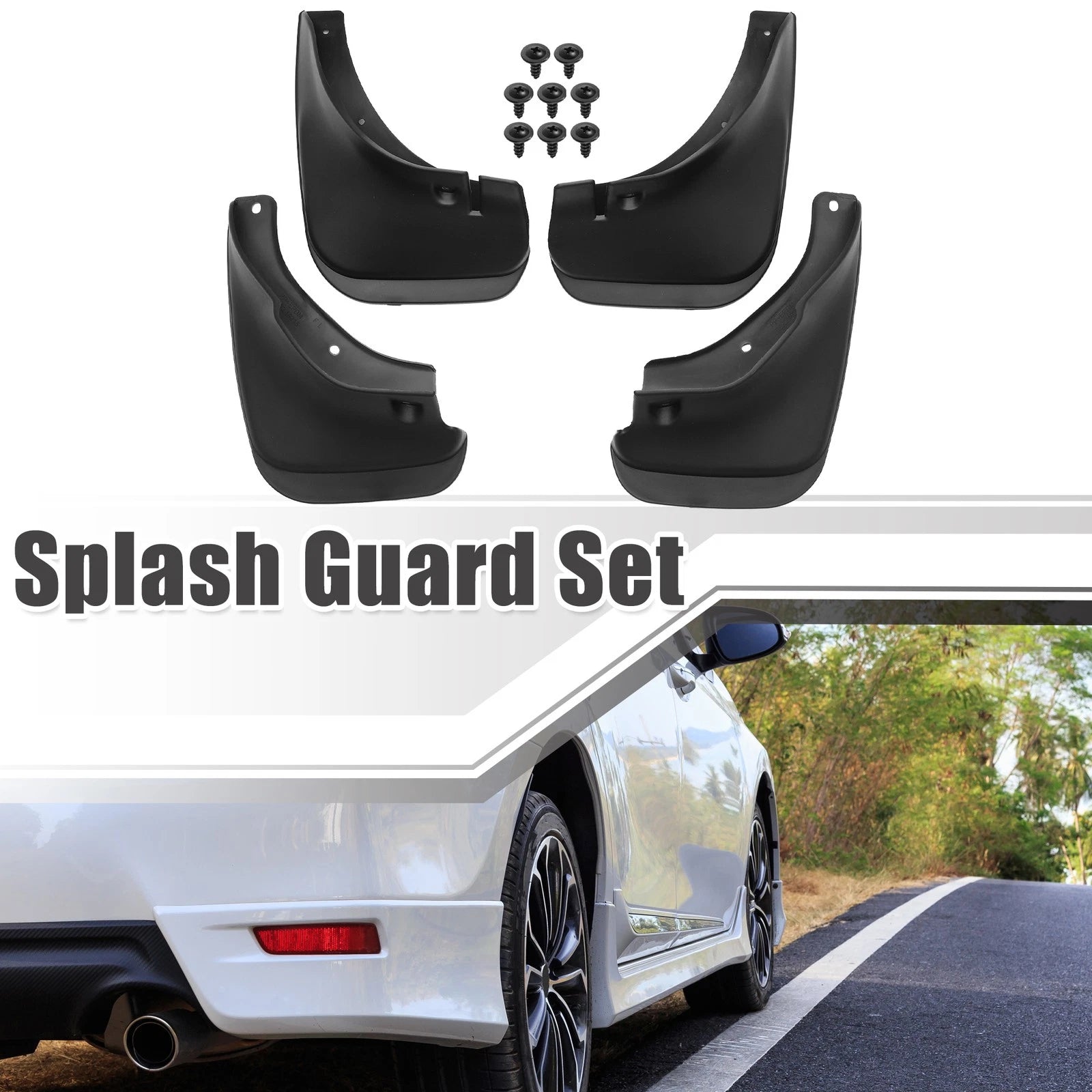 Mud Flaps Splash Guards for Toyota Corolla Sedan (1993–1997)