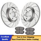 Front Drilled Brake Rotors and Pads for Ford Edge Lincoln MKX (2007–2014)