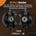 Pair Front Wheel Hub & Bearing Knuckle Assembly for Honda Civic (2003–2005)