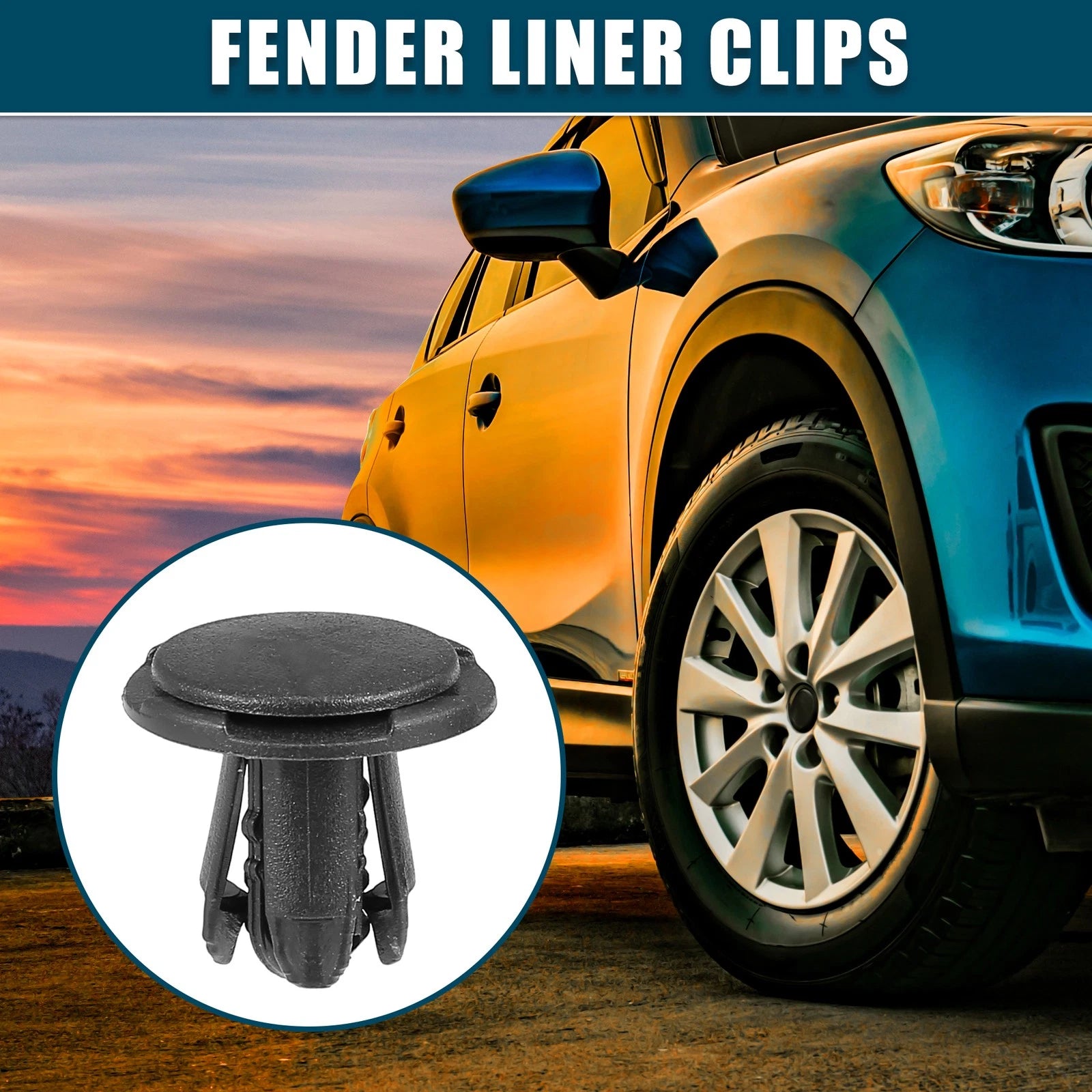 25 Pcs Fender Liner Clips for Kia Cadenza (No. 865952T500)