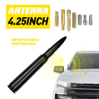 4.25" Black Antenna Mast Power AM/FM for Nissan Titan & Titan XD (2004–2023)