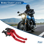Adjustable Short Brake Clutch Levers for Honda VFR750 (1991–1997) Red 1 Pair