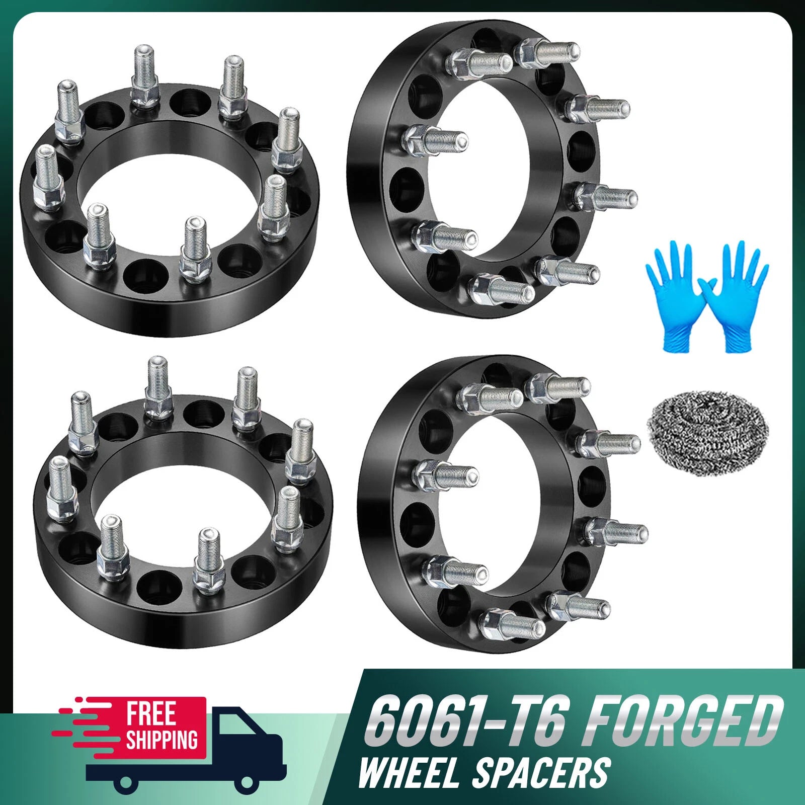 1.5" 8x6.5 Wheel Spacers for Ford F-250 F-350, Ram 2500 3500 (2017–2025)