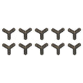 10PCS Corner Guards for Wooden Boxes Antique Bronze with Screws