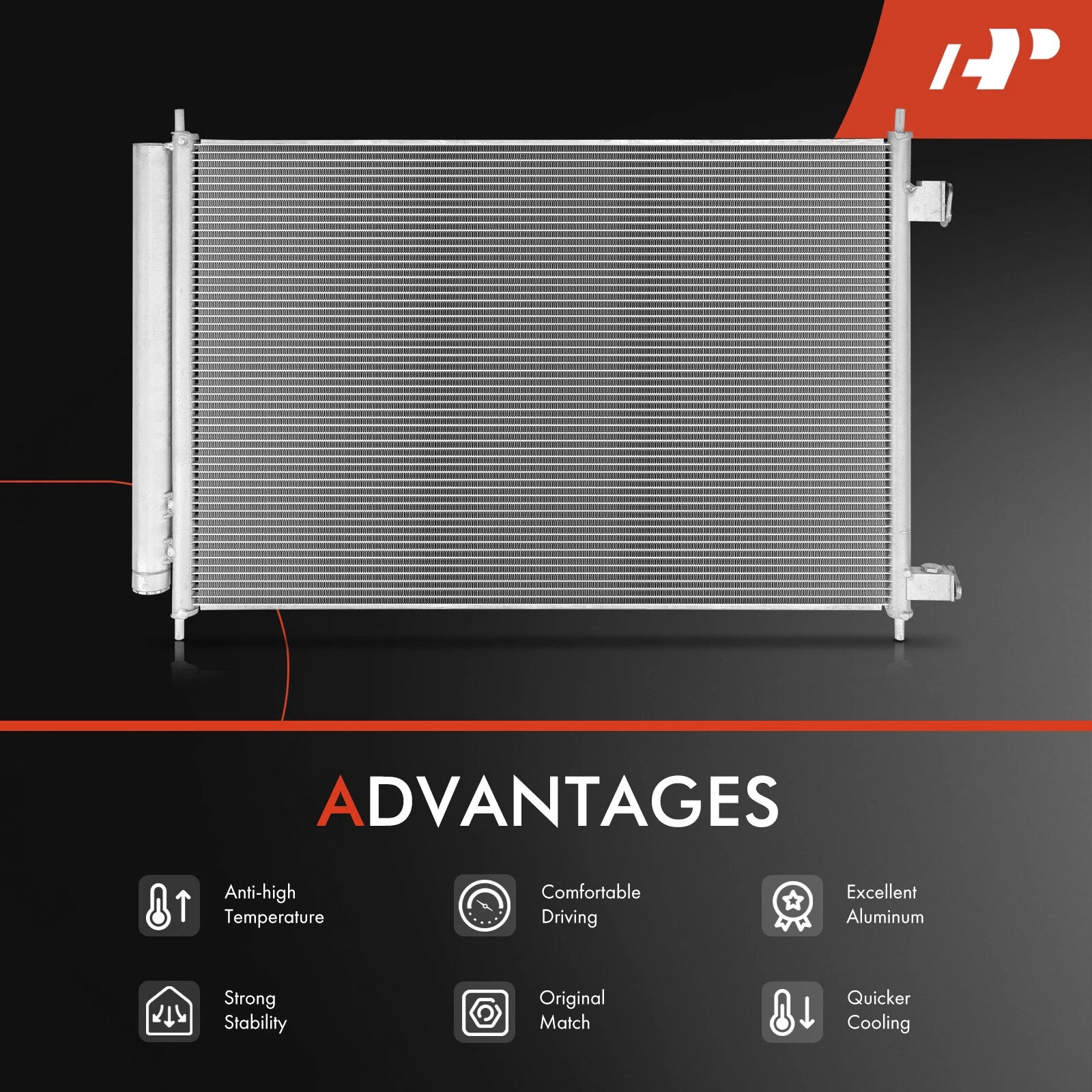 A/C Condenser with Bracket & Drier for Chevrolet City Express (2015-2018)