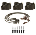 3X Ignition Wires, 3 Coils, 6 Spark Plugs Kit ACDelco for Chevy Pontiac 3.8 (VIN K)
