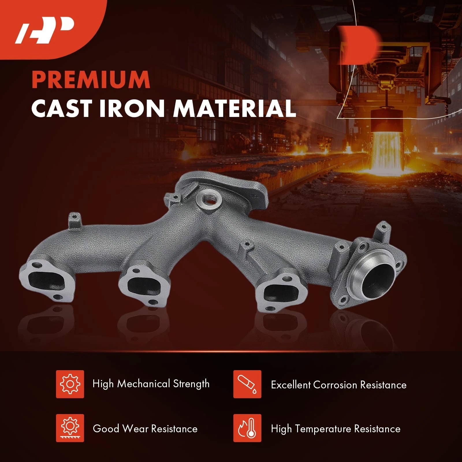 Left Exhaust Manifold Kit for Chevrolet Impala Buick Lucerne Pontiac (2006–2011)