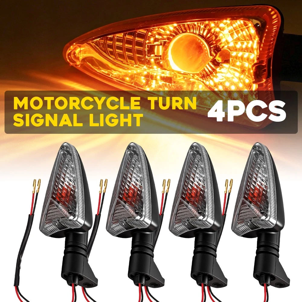 4X Turn Signal Lights for Triumph Tiger 800/XC (2011–2017) - Clear Lens