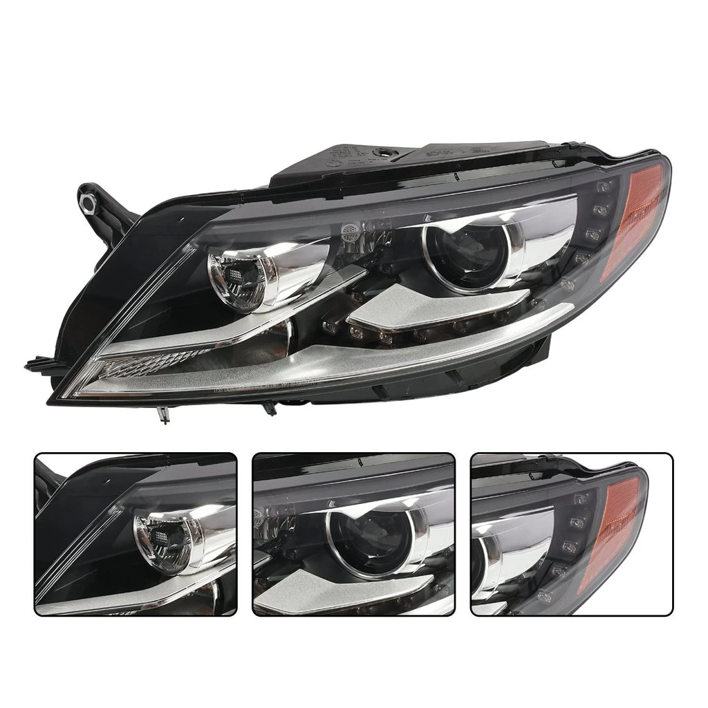 HID Headlight w/LED DRL for Volkswagen CC (2013–2017) Left Driver LH