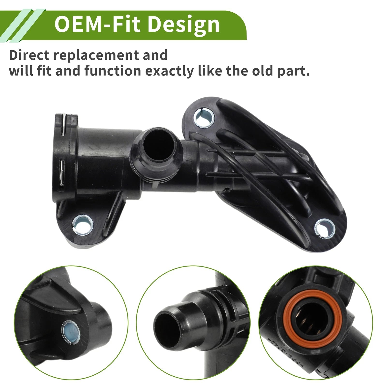 Engine Coolant Thermostat Housing Assembly for BMW X6 (2008–2014), X5 (2007–2013)